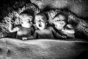 Neugeborenenfotografie, Drillinge